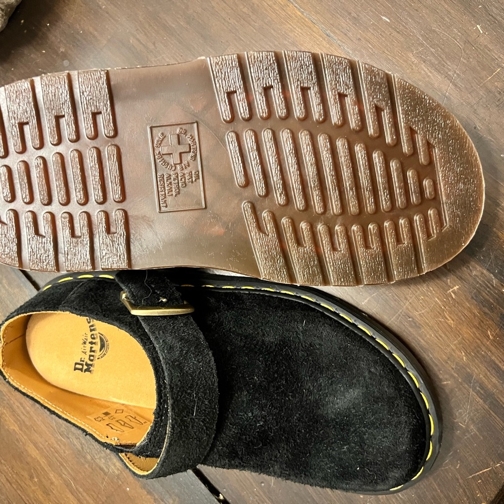 Dr. Martens Isham Desert Oasis Suede Mule black - Picture 3 of 4